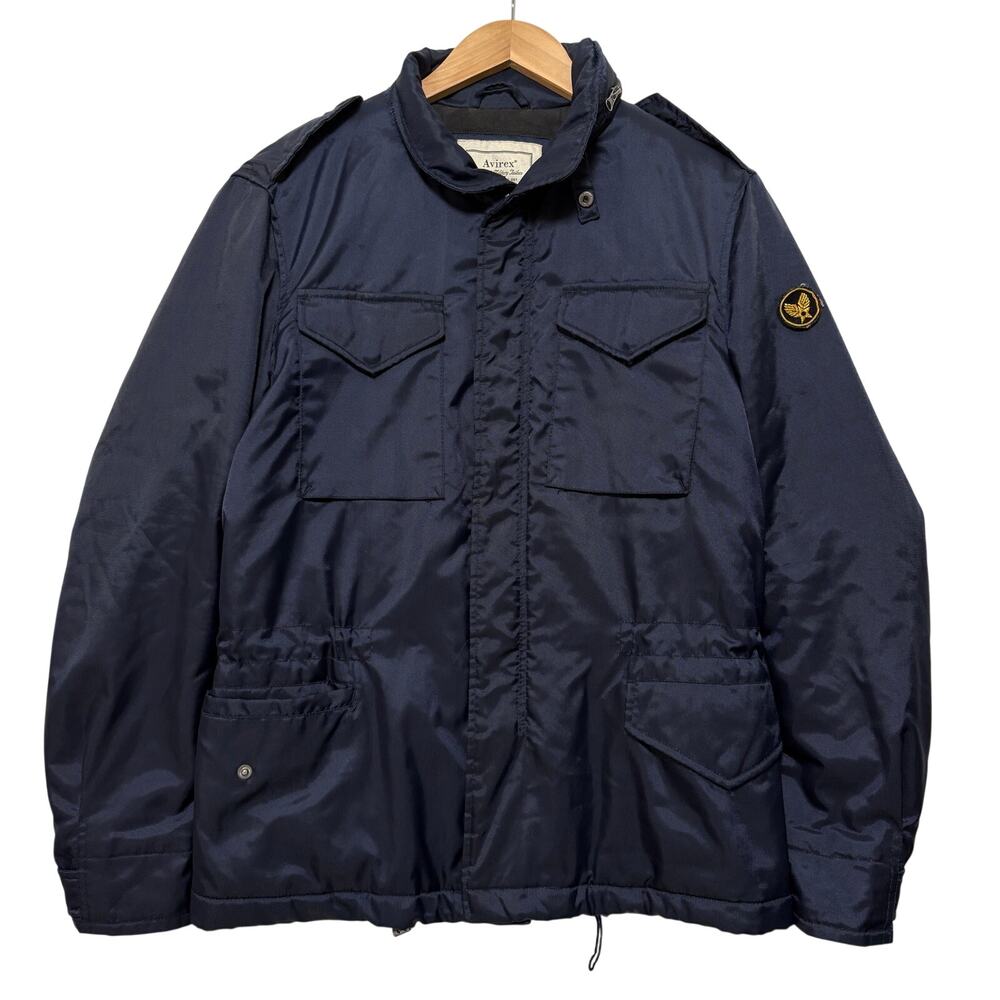 Avirex Classic Four Pockets Military Air Force Field Jacket Men’s M Navy